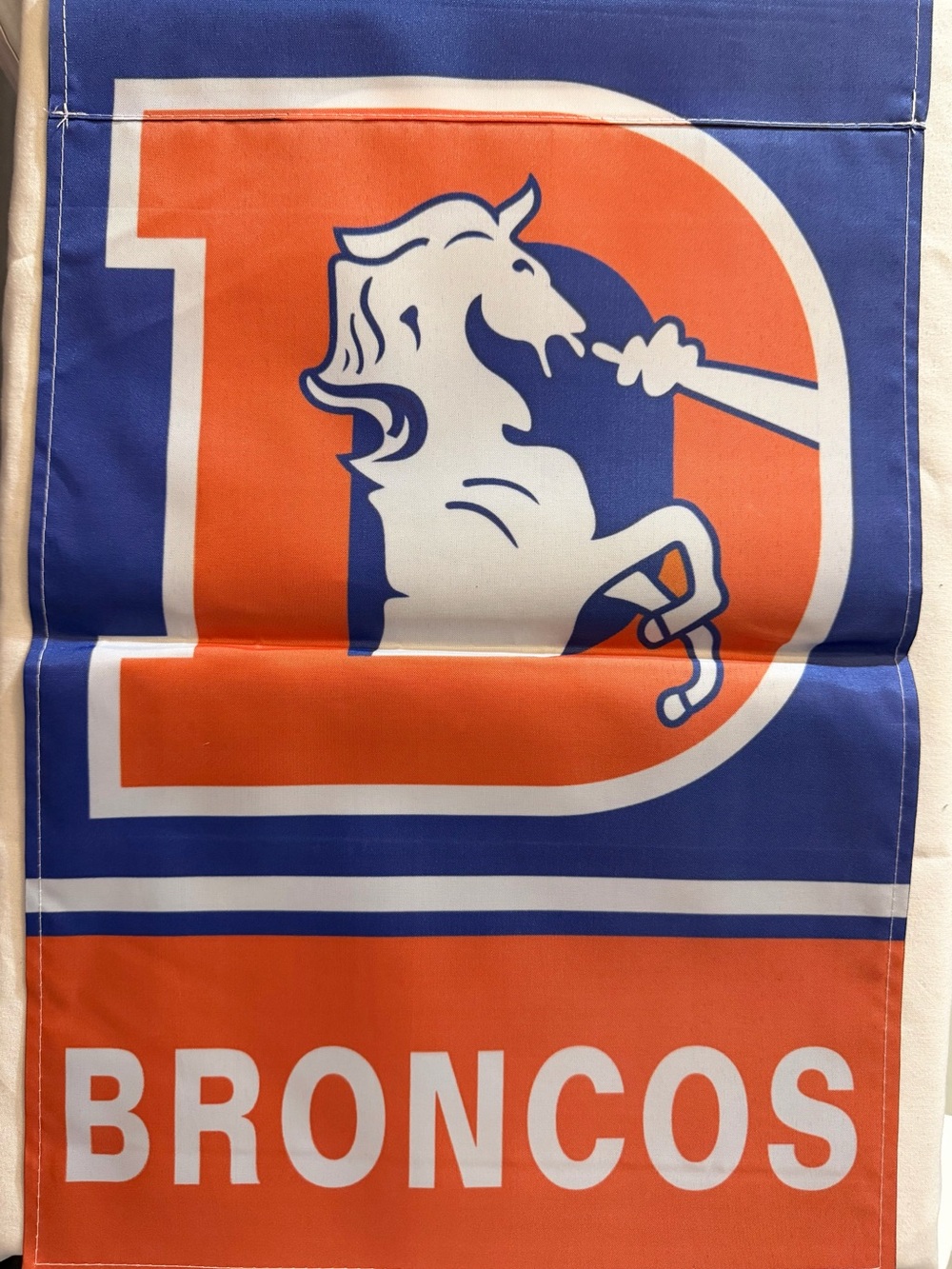 Denver broncos garden flag